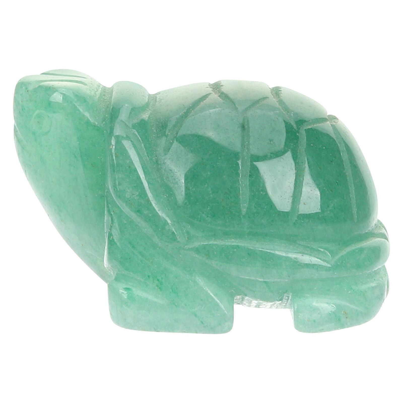 Crystal Turtle Figurines for Decoration 3Pcs Small Green Turtle Statue Set
