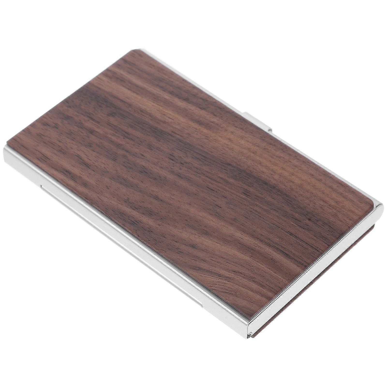 Client Record Card Box Office Use Business Card Holder Rectangular Modern Style Storage 1Pcs