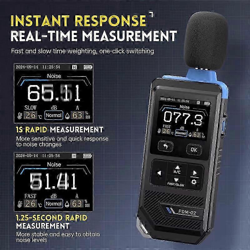 2025 FDM-02 High-Precision Digital Handheld Professional Decibel Meter Instrument