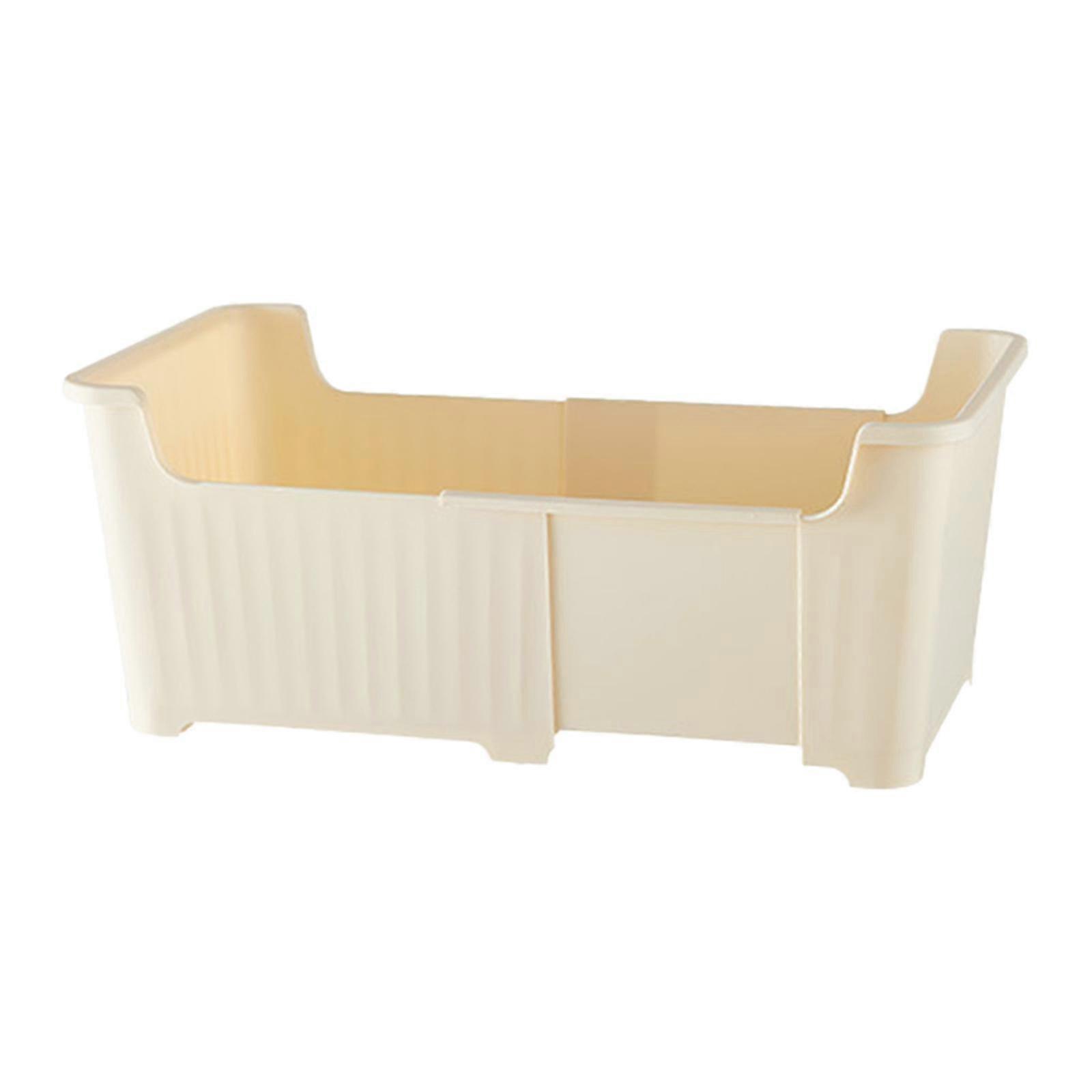 Book Storage Bin Telescopic Sturdy Multipurpose Removable Container Rolling