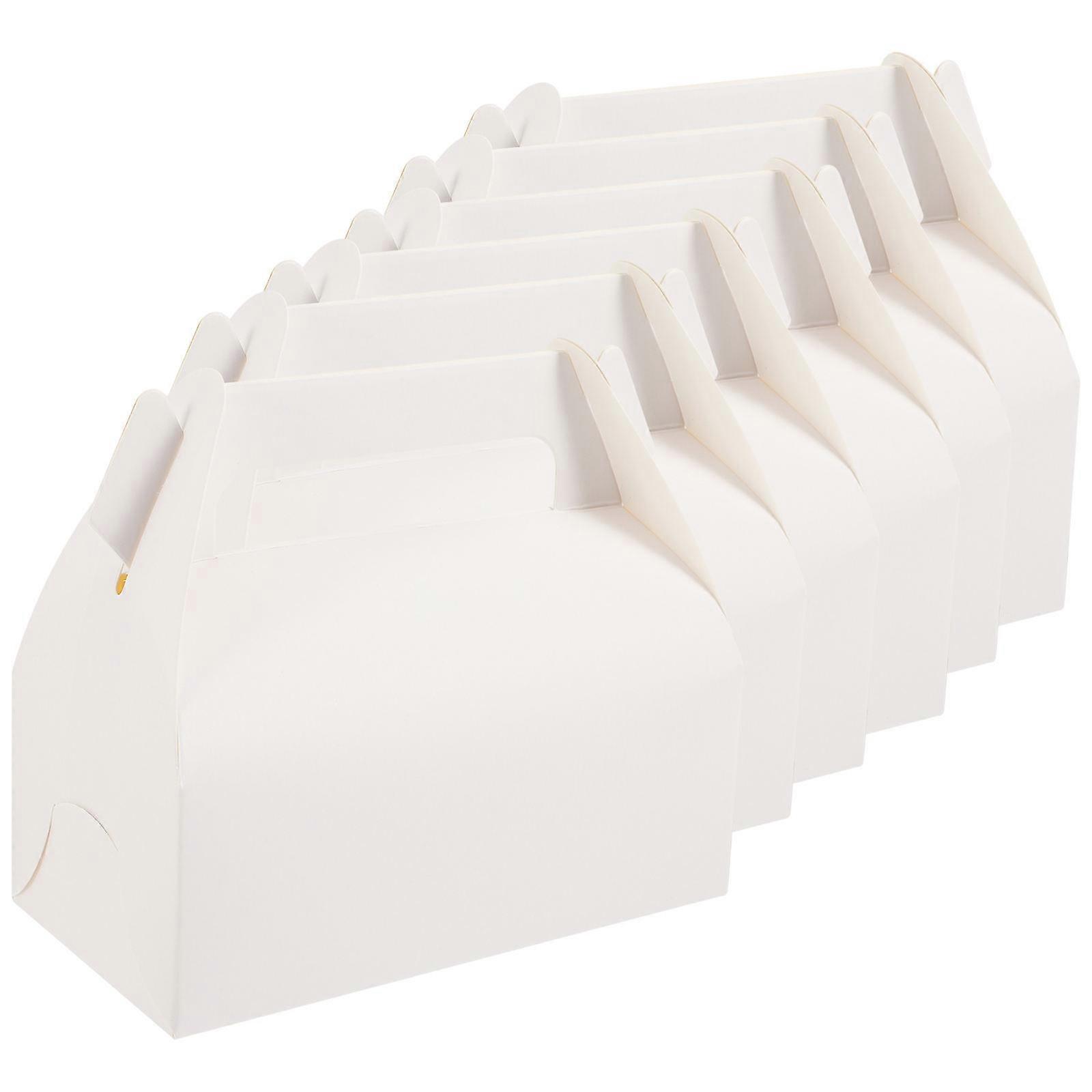 White Cupcake Container Paper Bakery Box for Storage 50Pcs Cupcake Boxes