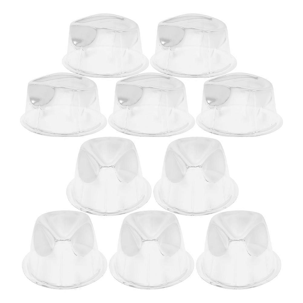 Cowboy Hat Display Stand for Home Use and Hat Shop Display Transparent Pvc Hat Shape Preservation 20Pcs