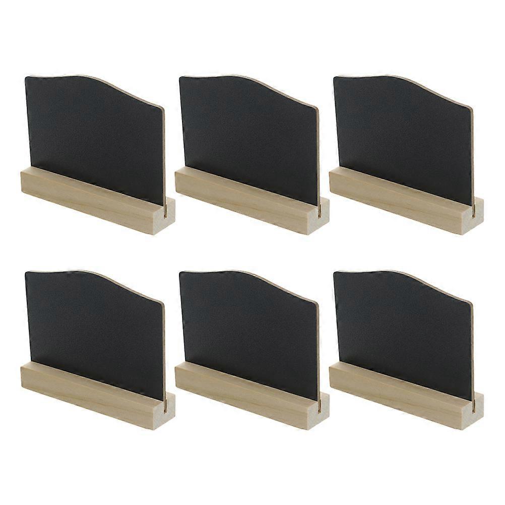 Mini Chalkboard Signs 30 Pcs Indoor Display Double-Sided Rectangular Black Wood For Messages And Notes