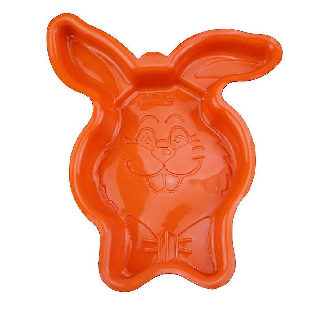 DIY Baking Tool Silicone Baking Mold for Easter Cake 2Pcs Orange