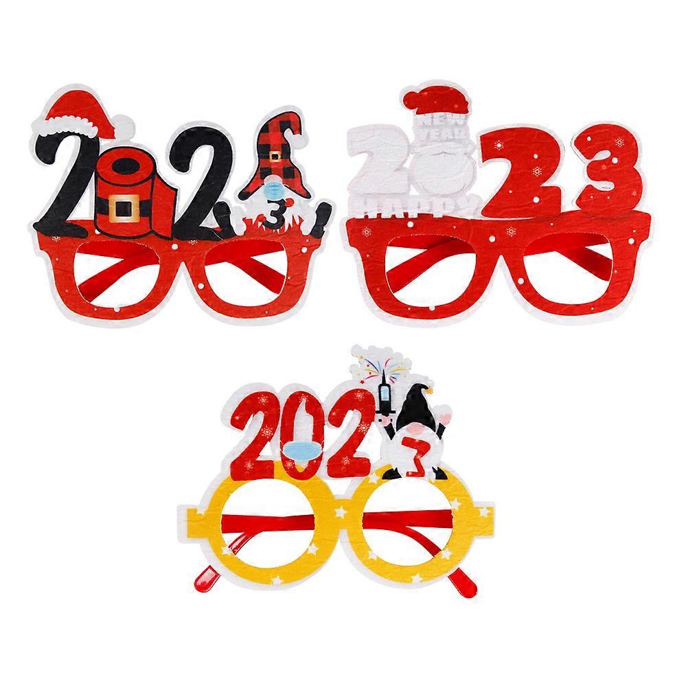 12Pcs New Years Party Glasses Assorted Color 2023 Funny Celebration Eyeglasses