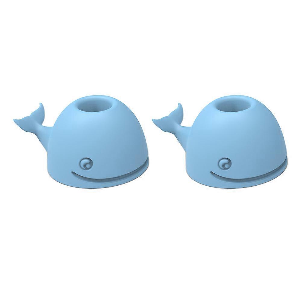 Pen Holder Whale Toothbrush Holders for Bathroom Use 6Pcs Sky Blue