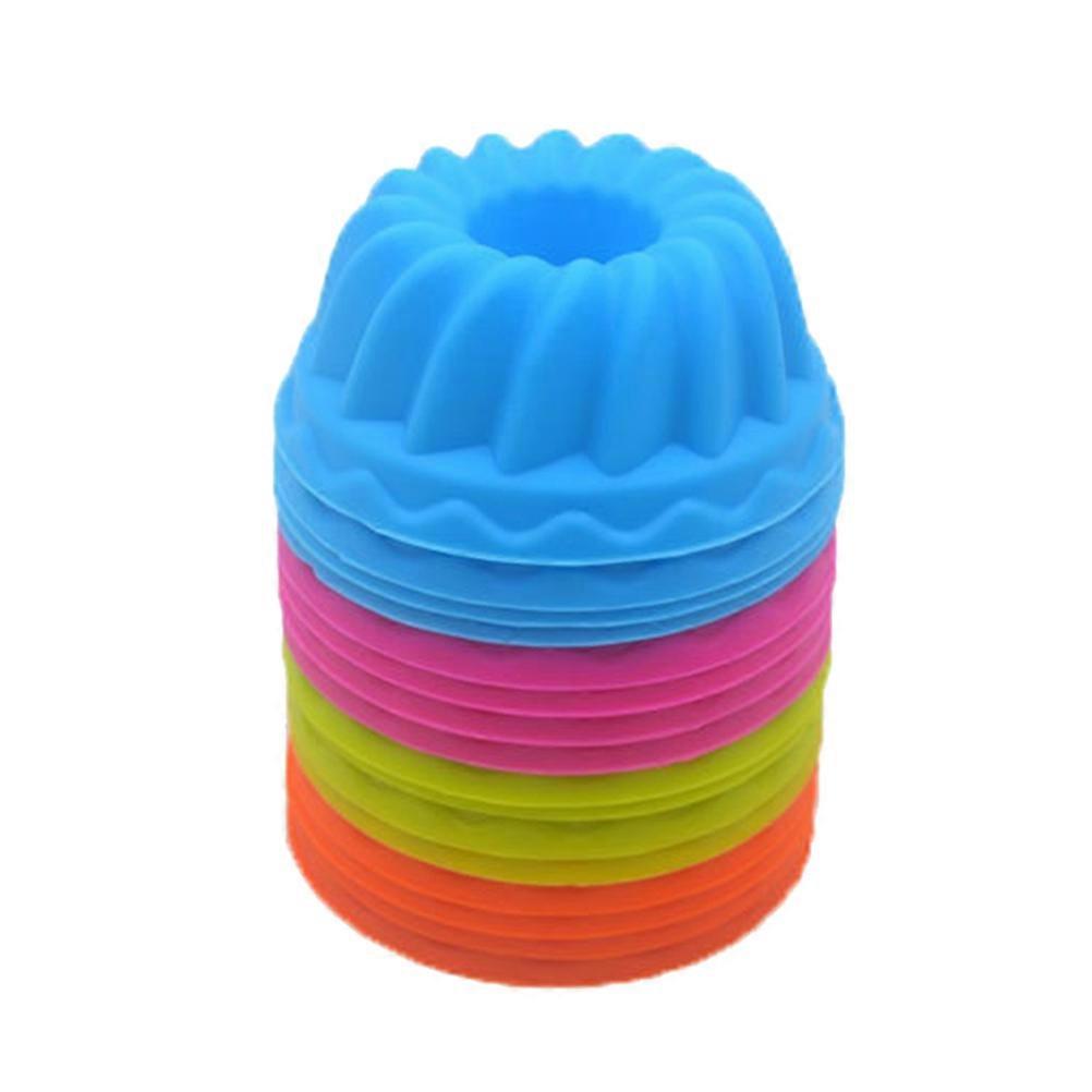 Reusable Silicone Muffin Cups for Baking 72Pcs Pumpkin Shaped Cupcake Liners