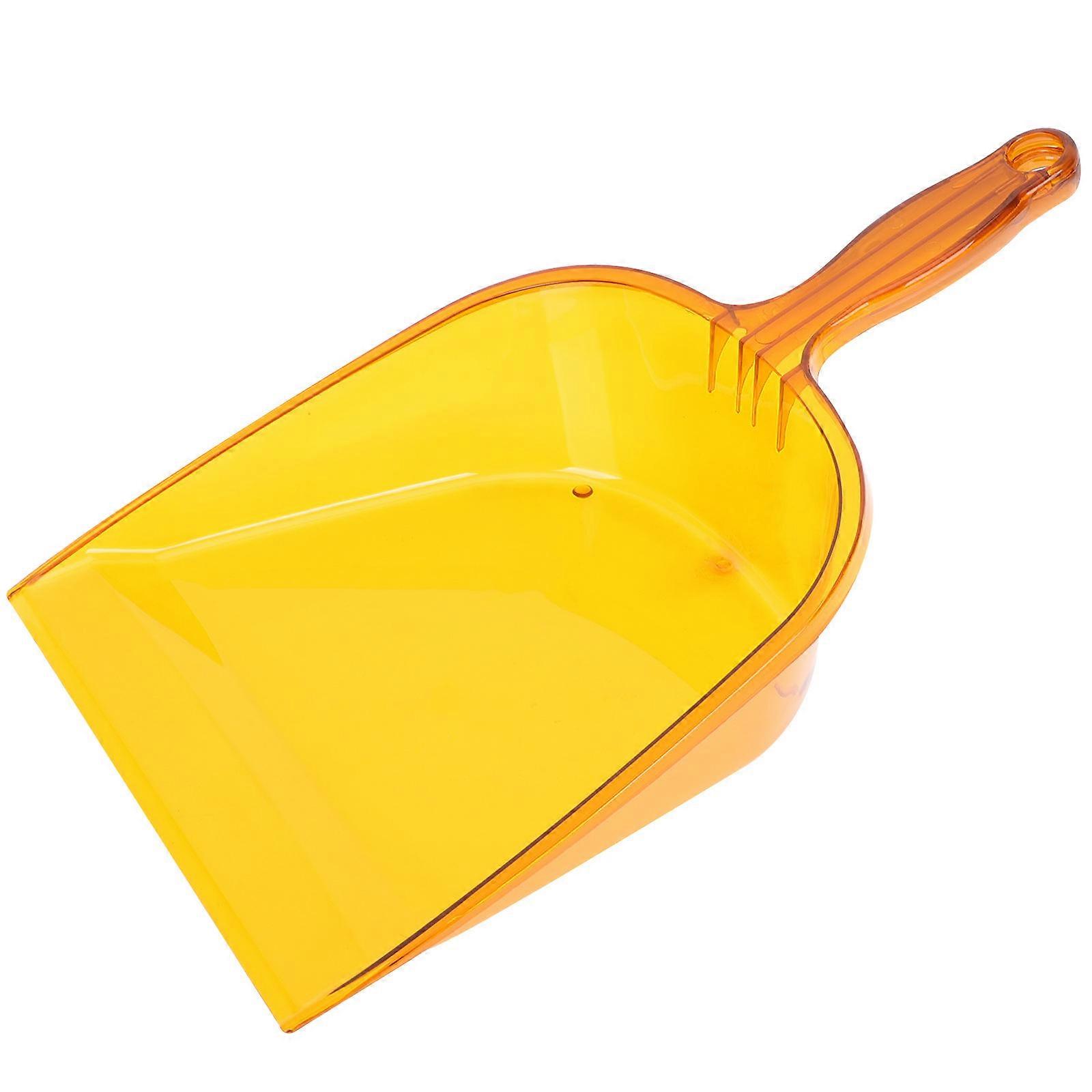 Orange Handheld Dustpan for Home Cleaning 2Pcs Desktop Garbage