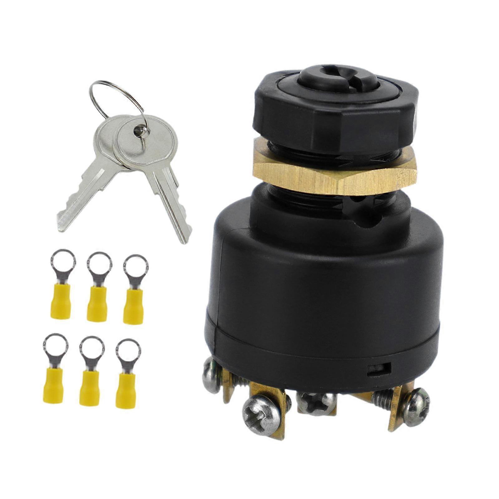 Marine Ignition Switch Push to Choke 12V 12A for Boat Yacht High Performance