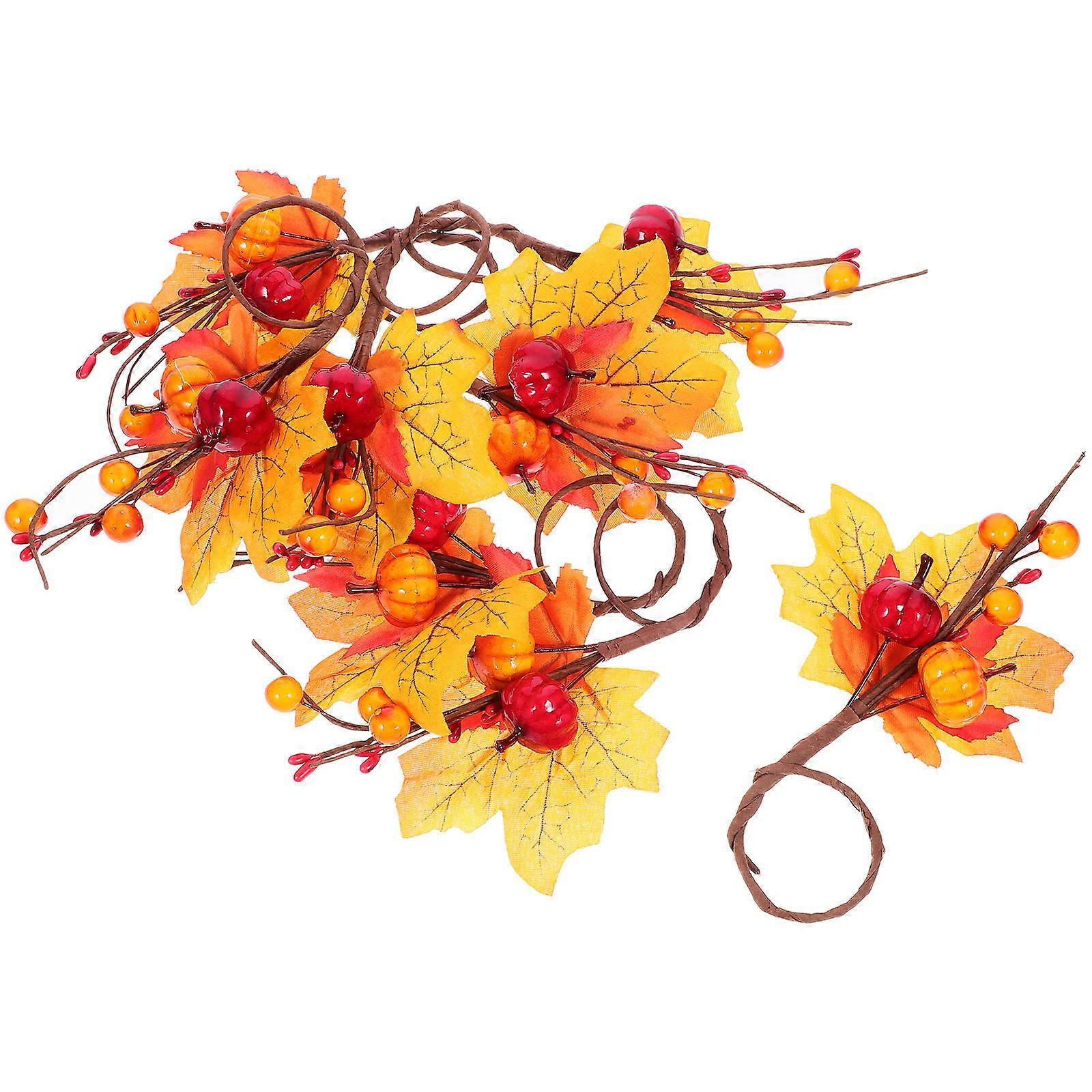 Maple Leaf Napkin Holder Rustic Iron Decorative Table Setting Special Events Thanksgiving 12Pcs