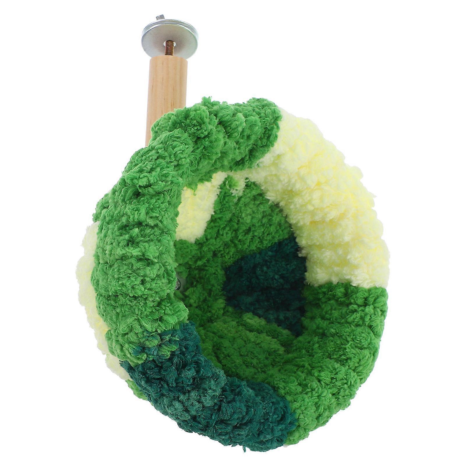 Assorted Color Parrot Perch Stand with Nest for Bird 3Pcs Warm Bed