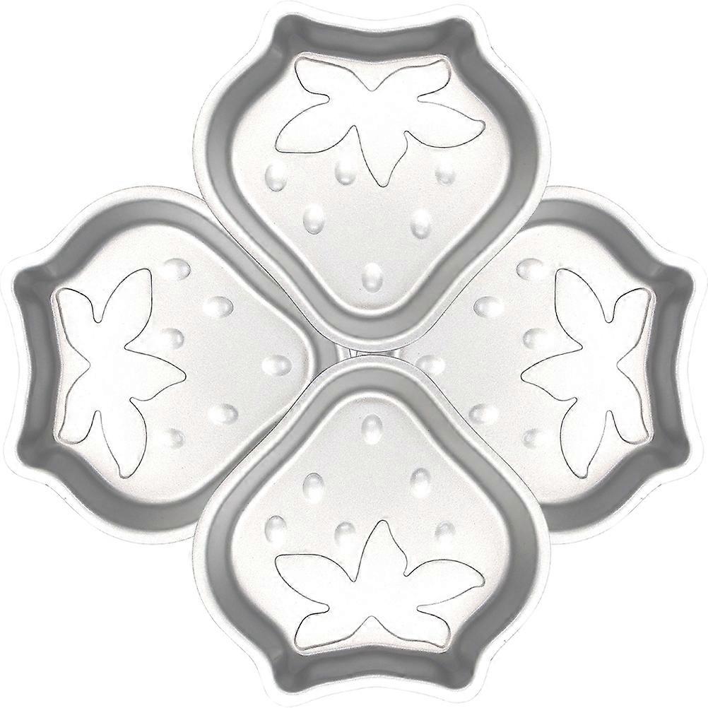 Non-Stick Jelly Molds Strawberry Shaped Pudding Molds for 8Pcs Baking Use