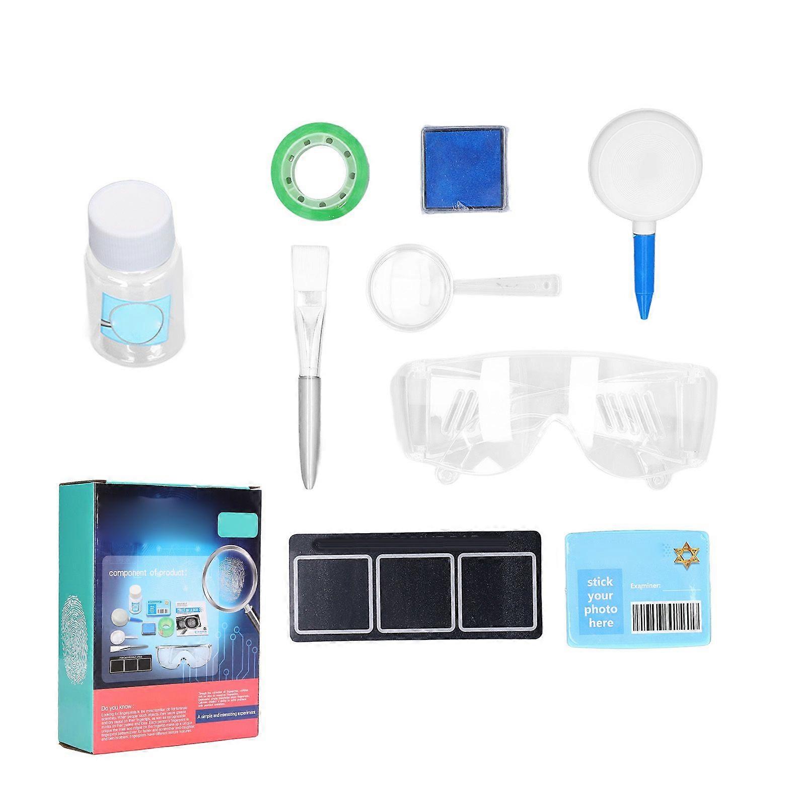Complete Kids Fingerprint Identification Set Educational Fingerprint Science Experiment Kit