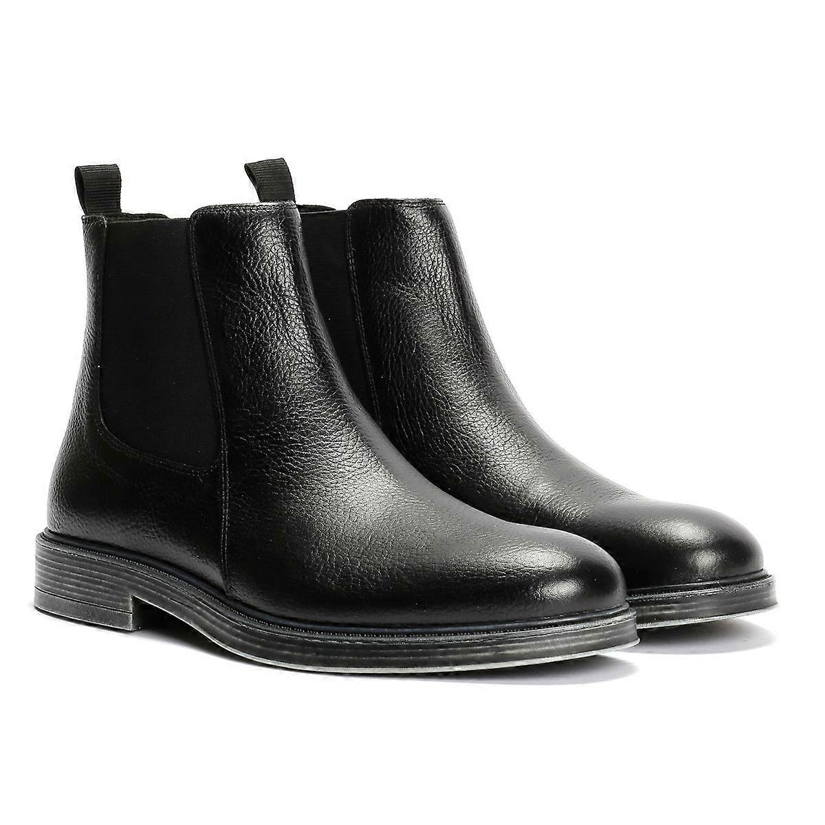 Geox Henreys Leather Men's Black Boots