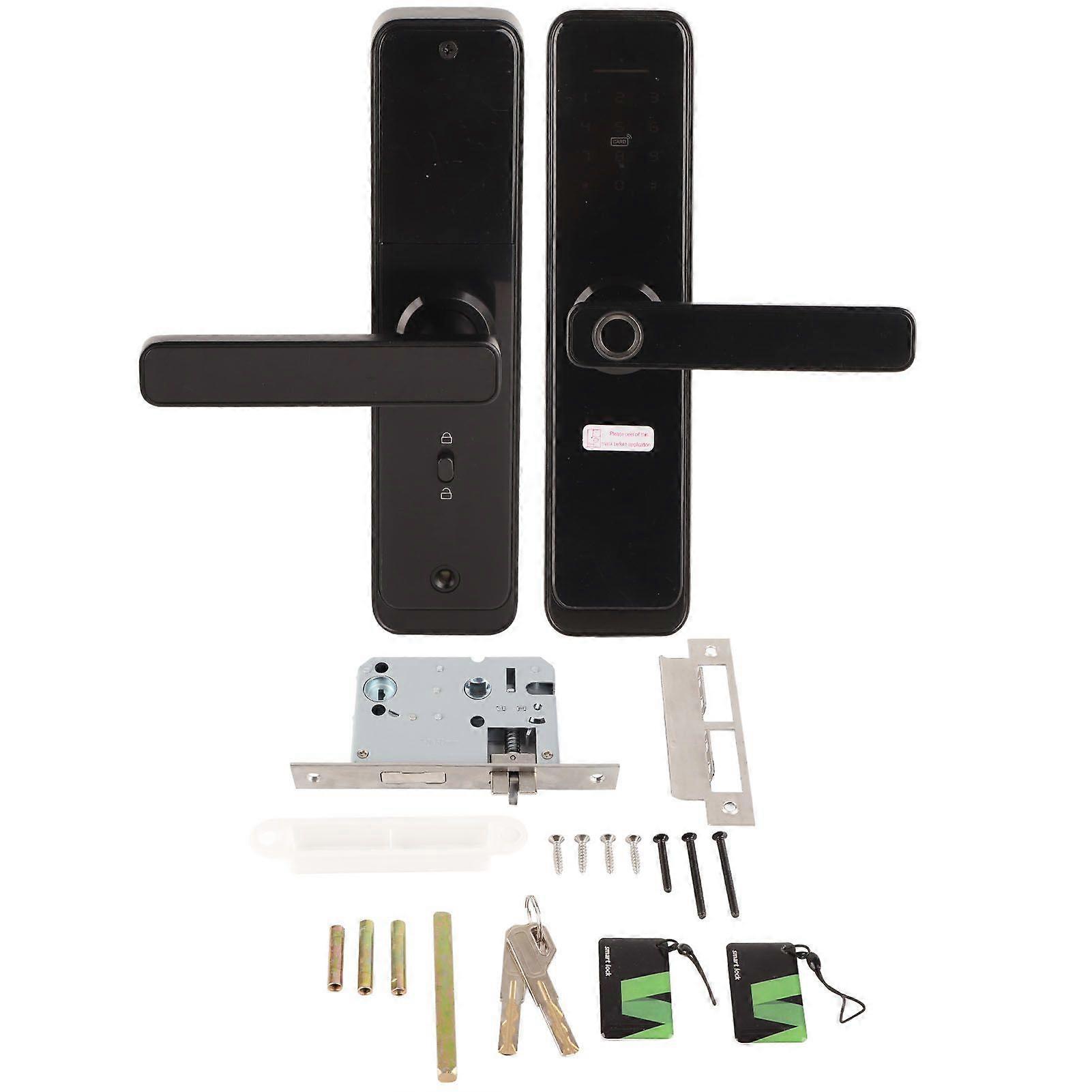 Electronic Smart Door Lock Touch Keypad Password IC Card Fingerprint Home Security Access