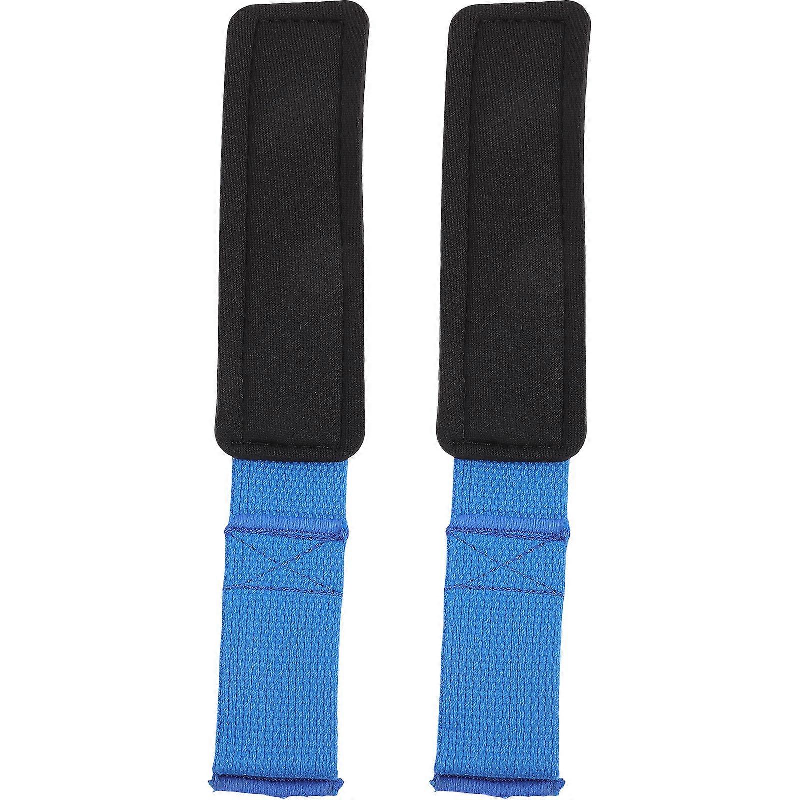 Exercise Wrist Brace with Enhanced Grip for Weightlifting and Deadlift in Blue Color 1 Pair