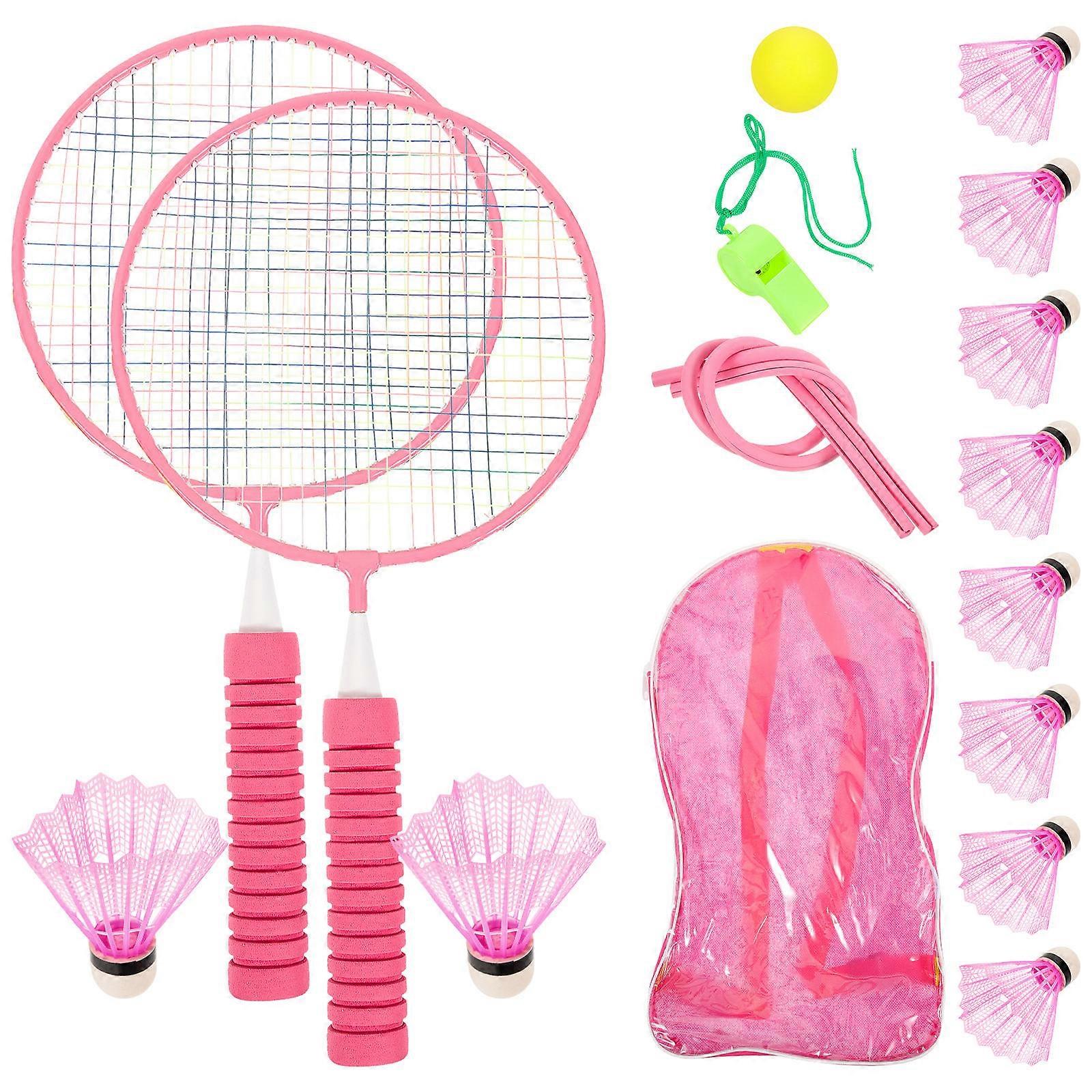 Badminton Playing Kit 4 Sets For Teens Inclusive Of Rackets And Balls Ideal For Indoor And Holiday Gift Occasions