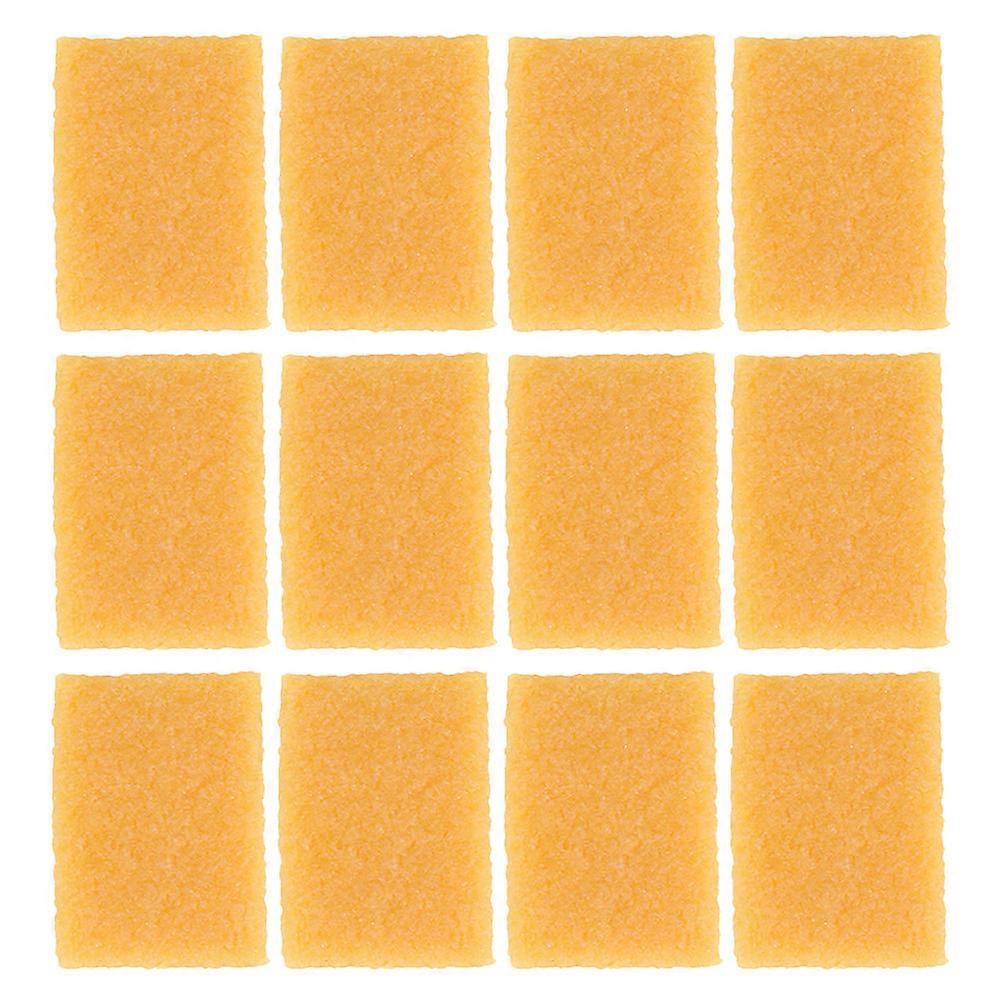Gomme à ciment en caoutchouc pour éliminer les résidus de colle, 48 pièces, outil de nettoyage jaune