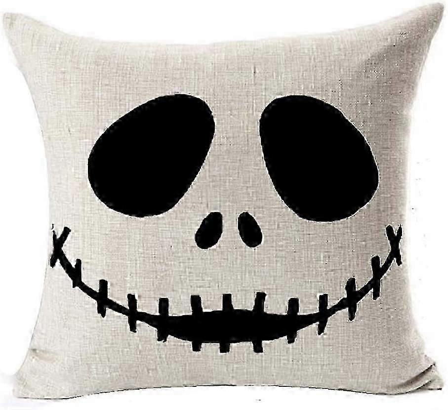 Nightmare Before Christmas Cotton Linen Square Throw Pillow Case Decorative