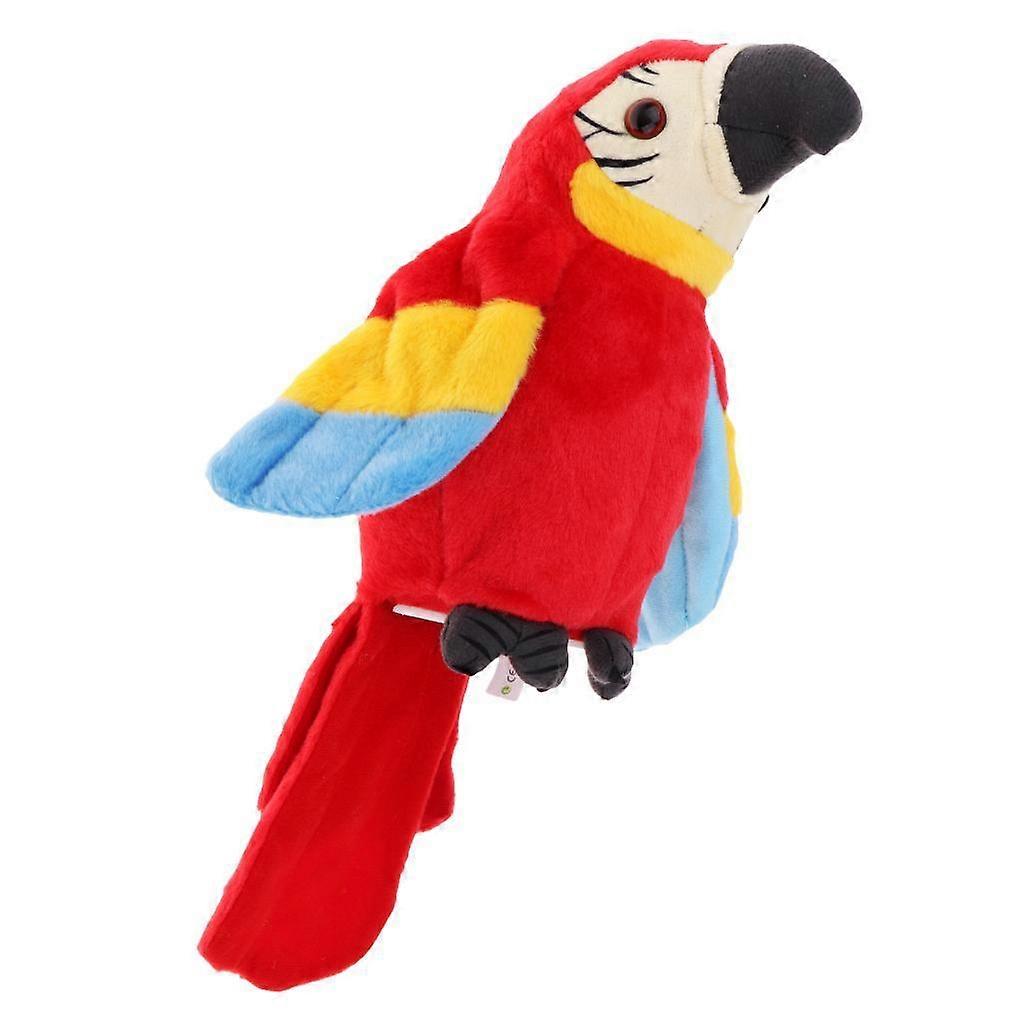 Talking Parrot Soft Plush Bird Toy Electronic Recording Pet Talking Back