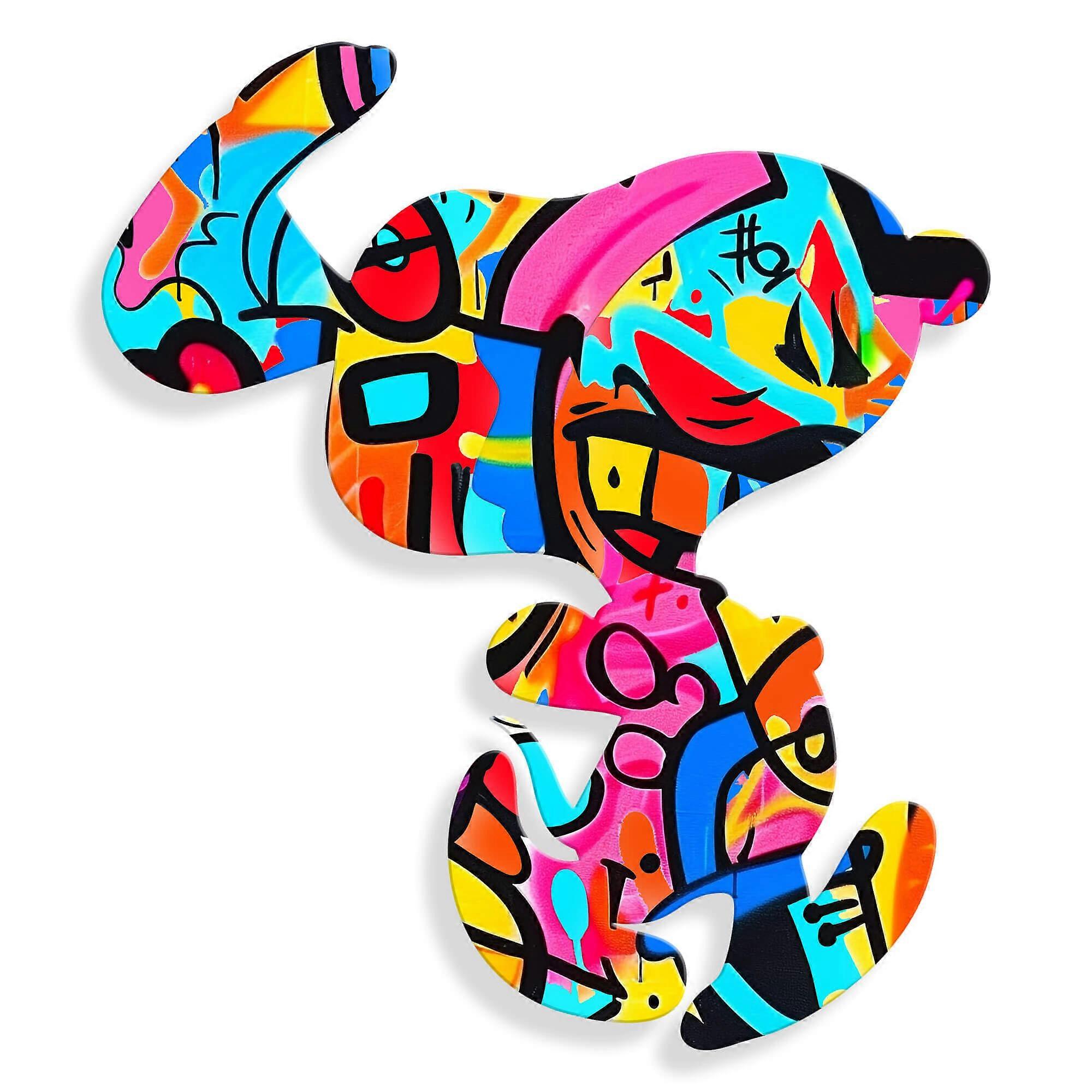 ADM - Acrylic print 'Happy Dog Graffiti 2'