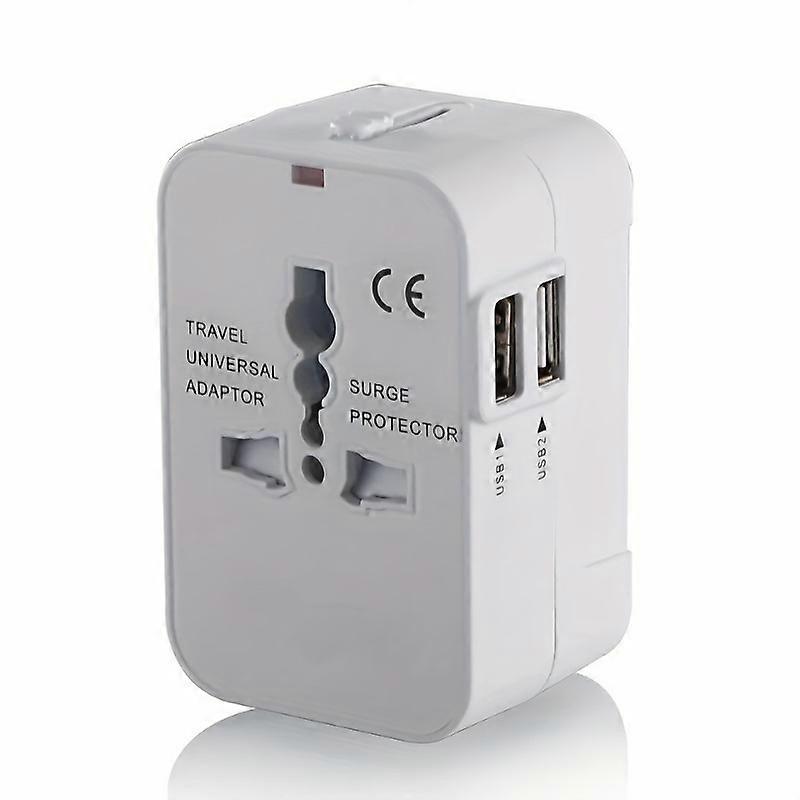 Universal Travel Adapter for US EU UK AUS Charger Adapter Outlet Converter Socket Plug Adapter with Dual USB Port