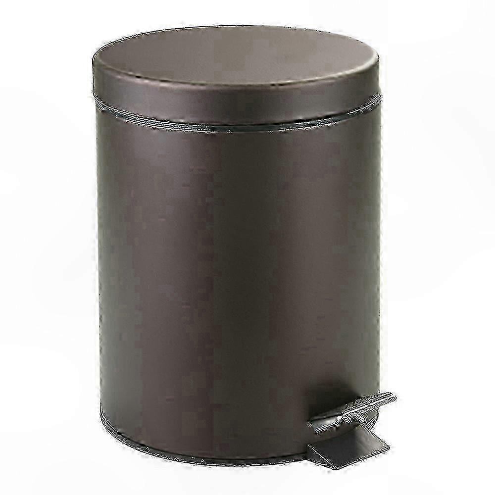 Venetian Bronze Bathroom Trash Can with Removable Inner Pail and Step Lid, 1.85 Gallon Capacity