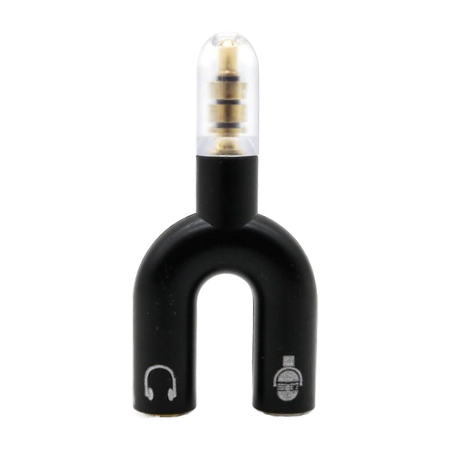 Headset Splitter 3.5mm Jack Adapter UType 2In1 Headphone Audio Connector For Phone Tablet Laptop