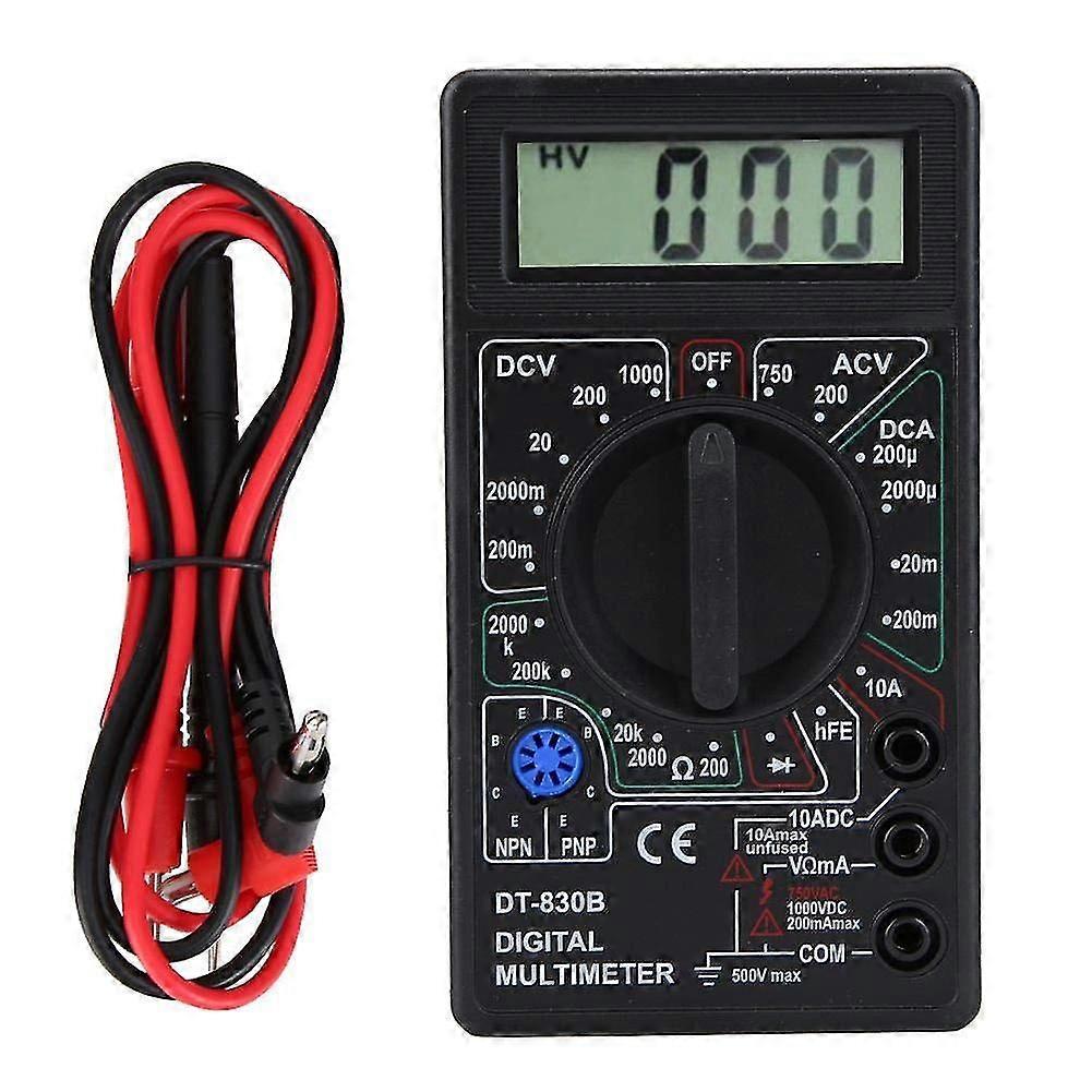 750/1000v Voltmeter Dt830b Ac/dc Lcd Digital Multimeter Ammeter Ohm Tester High Safety Handheld Meter Digital Multimeter