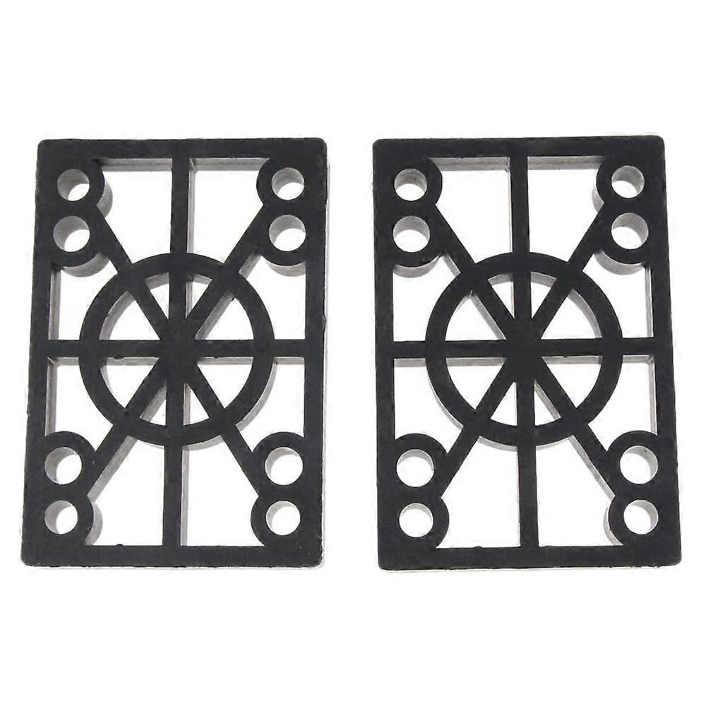 2Pcs Plastic Skateboard Risers 12mm Longboard Shock Pads Accessories