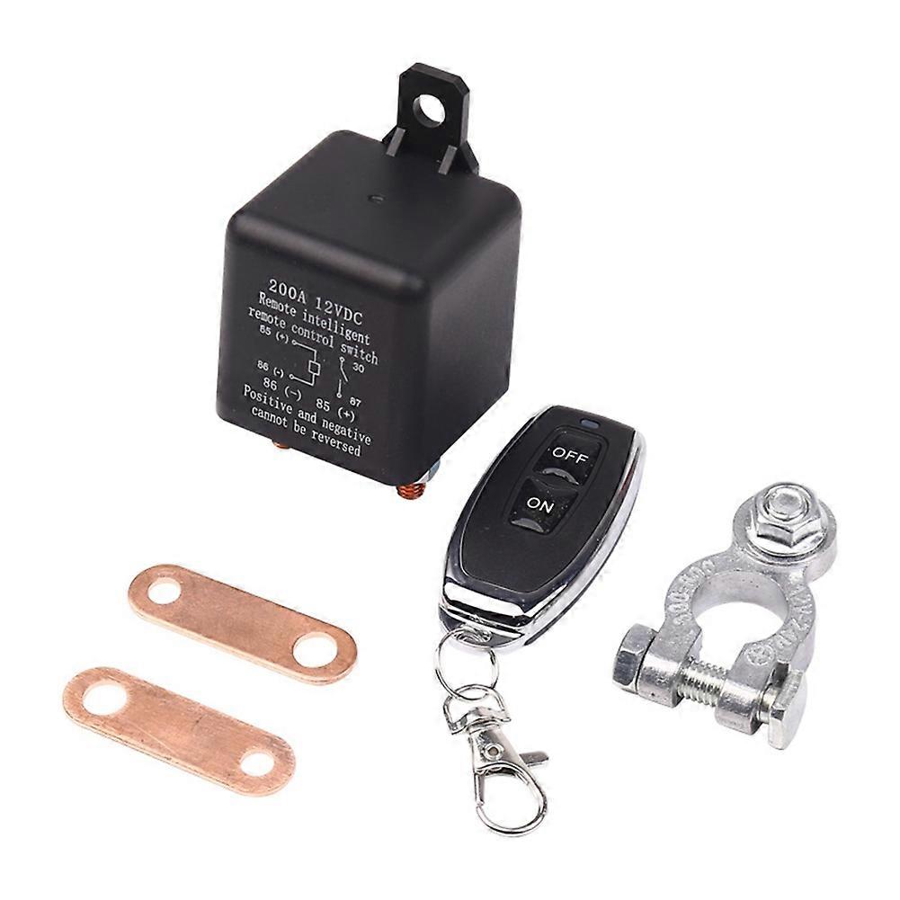 Remote Battery Disconnect Switch, Wireless Remote Control Battery Disconnect Switch, 12V 200A Remote Control Switch