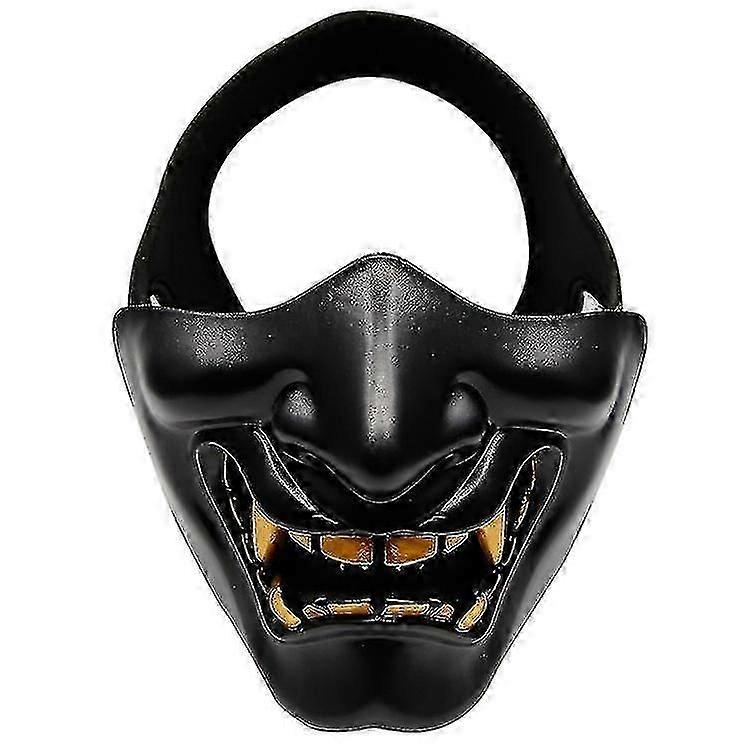 ハロウィンダンスコスデビルホラーグリマス男性ハーフフェイス戦術マスク映画小道具