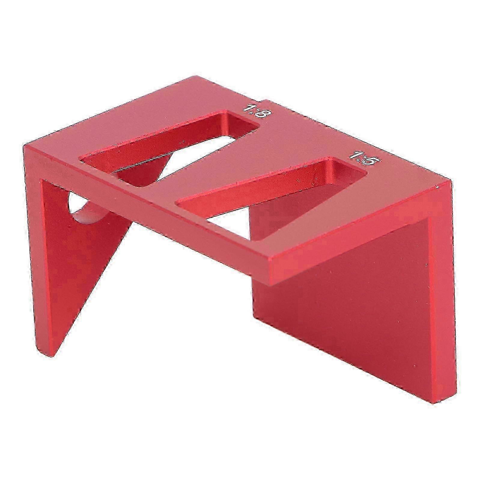 45 Degree Angle Marker Red Color Aluminum Alloy Line Drawing Scriber Measuring Ruler f26