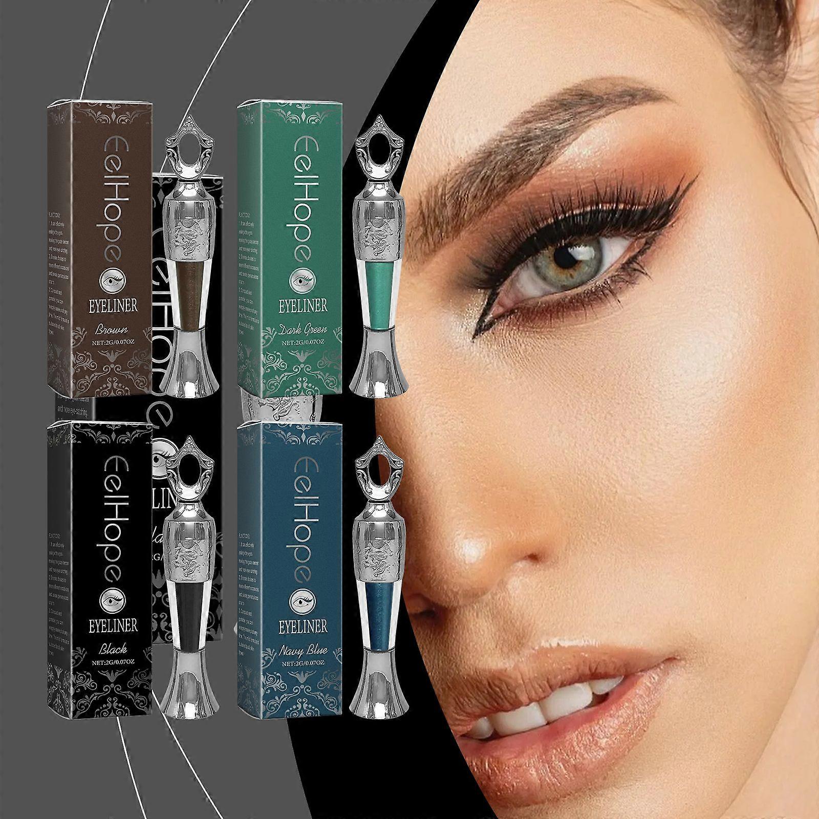 Eelhope Colorful Eyeliner Silky Smooth And Easy To Draw Natural Color Rendering Lasting Moisturizing Comfortable Eye Makeup
