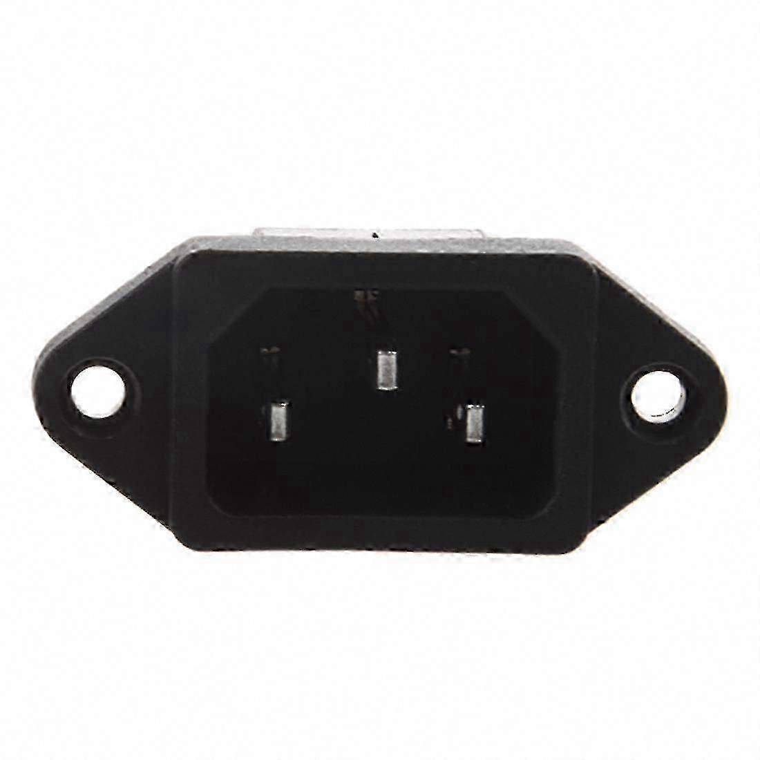 IEC 320 C14 Male Plug 3 Pins PCB Panel Power Inlet Socket Connector