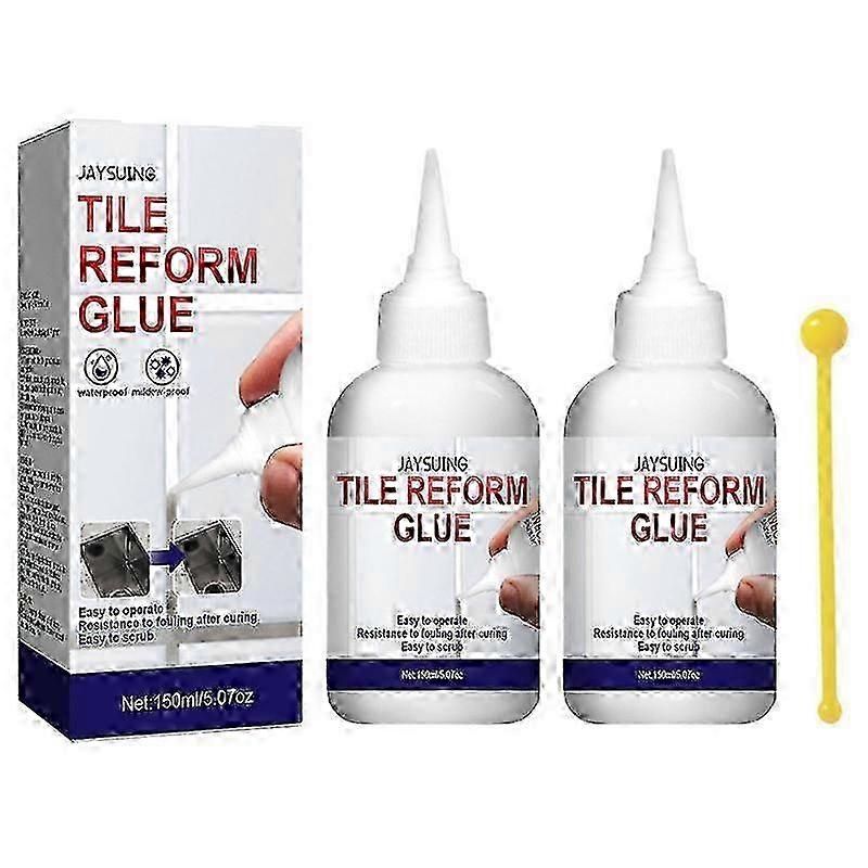 2Pcs White Grout Tiling Tile Repair Tile Gaps Refill Agent Tile Reforms Coating Molds Cleaner Tile Sealer Repair Glue