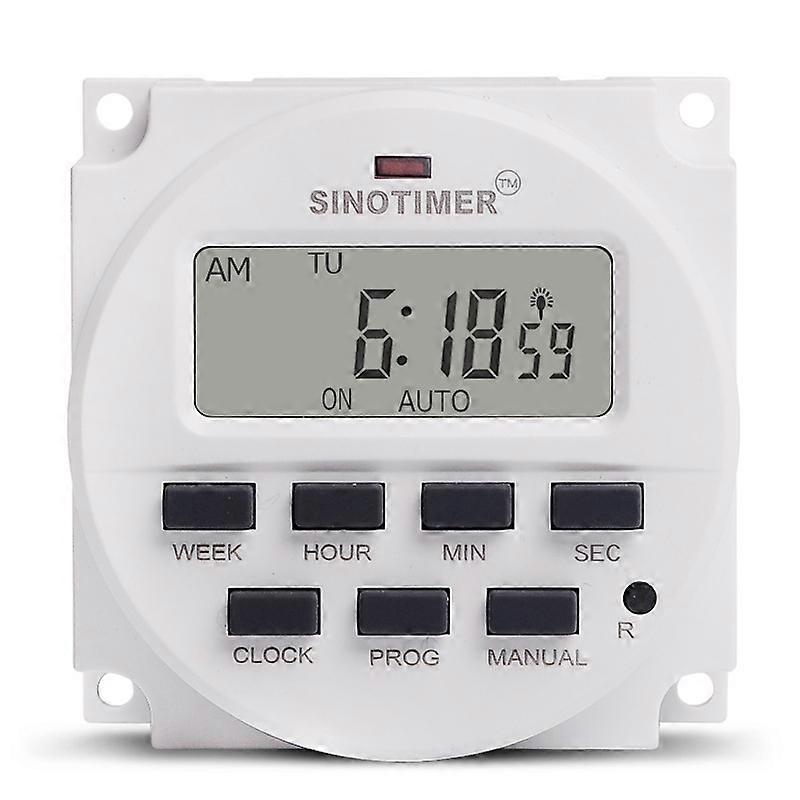 SINOTIMER TM618SH 1 Second Interval Digital LCD Timer Switch Programmable Time Relay