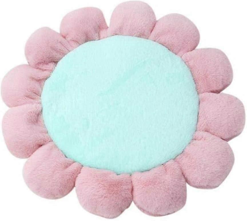 For 2024 Pet Bed Flower Shaped - Plush Cat Bed, Warm Puppy Cushion, Round Nest, Soft Cat Basket