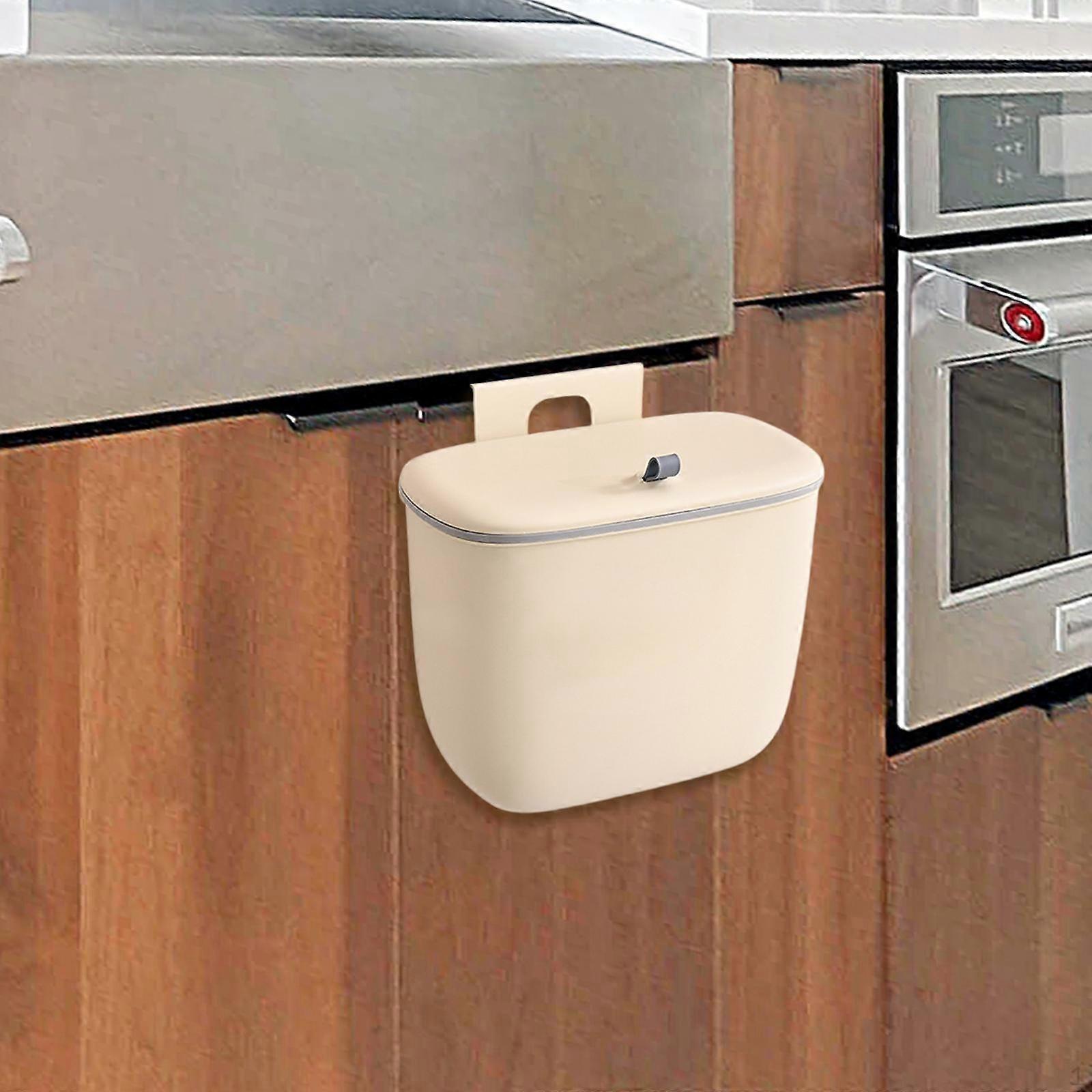 Compost Bin Garbage Can Large Capacity Recycling Food Waste Hanging Trash for RV Bathroom