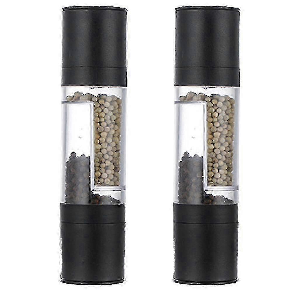 Salt Pepper Grinder Combo For Kitchen And Dining, 2pcs Black