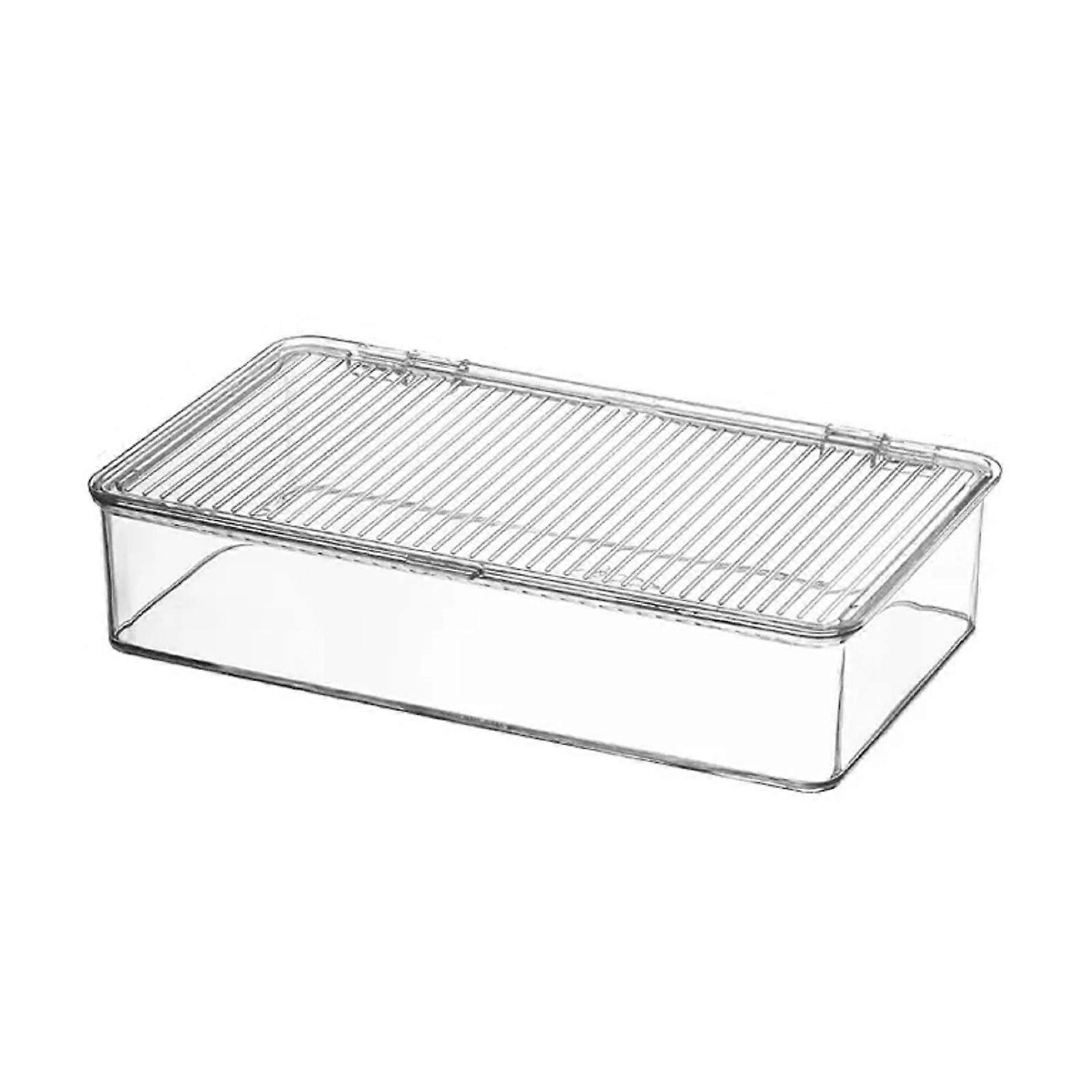 Portable Stackable Storage Container With Lid for Space Saving In Kitchens  S