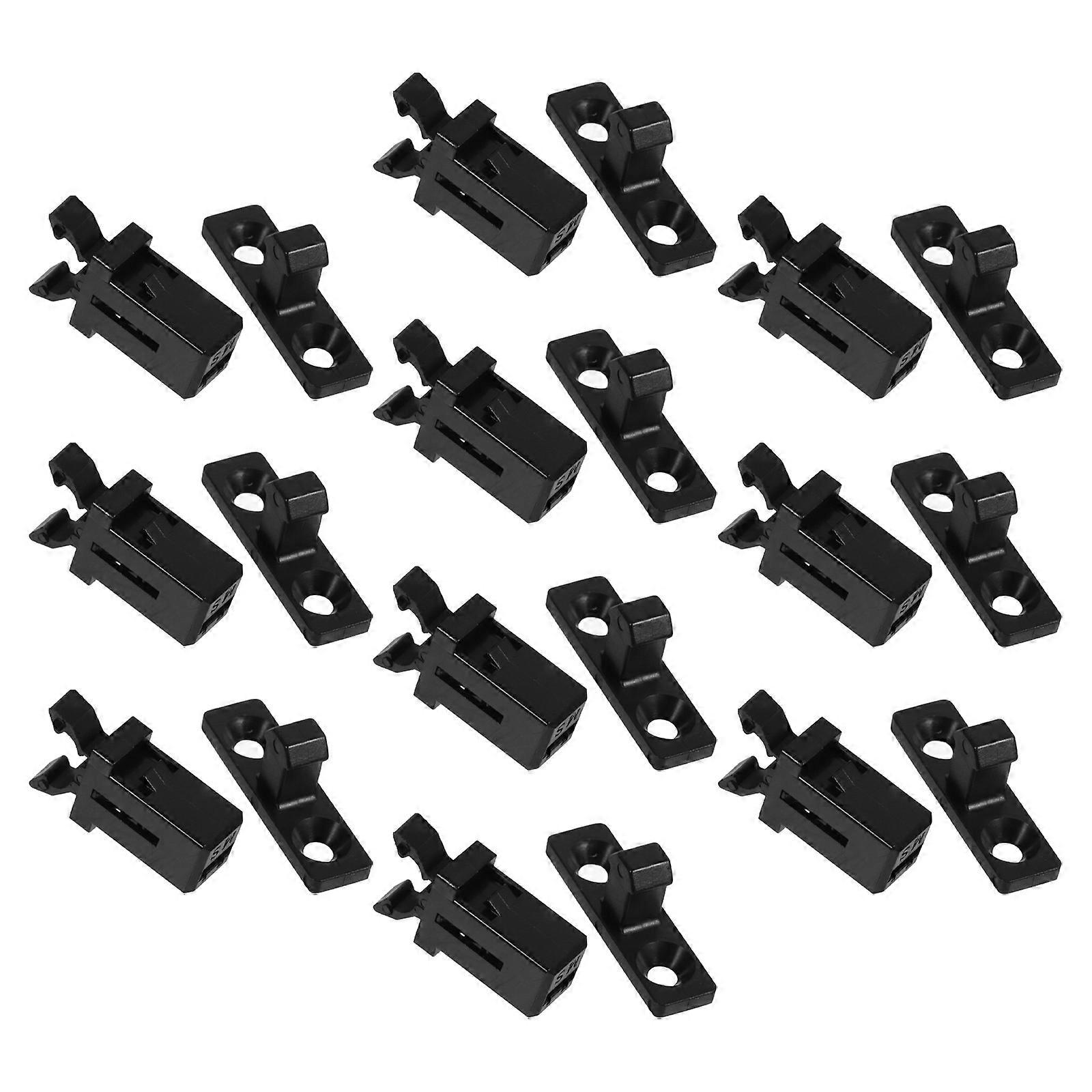 Garbage Can Lid Locks 10 Sets For Home Office Public Places Replacement Latch Fit Black ABS
