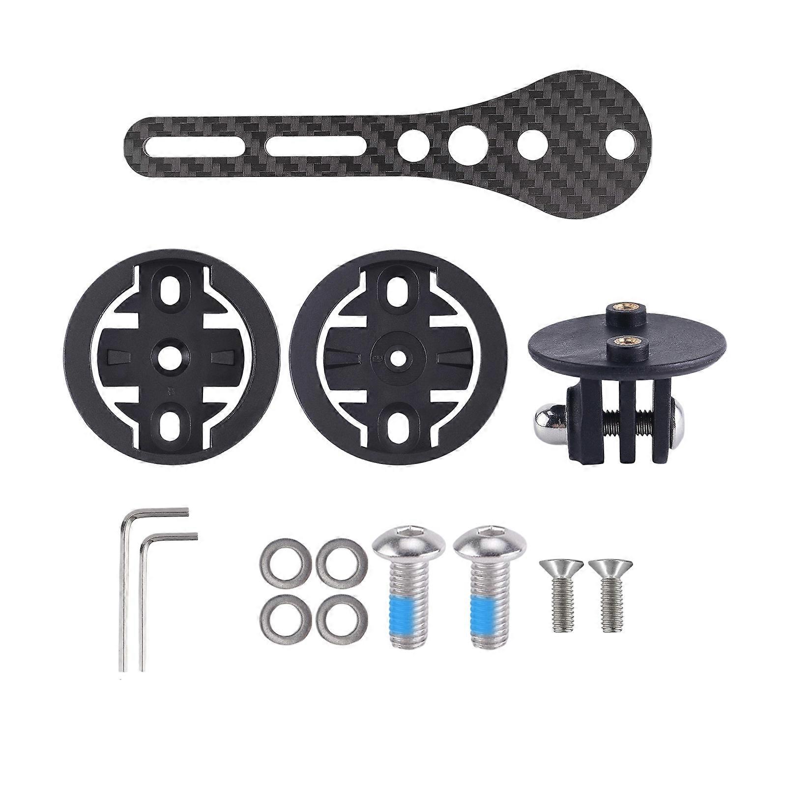 Quick Install Carbon Fiber Bike  Mount Adjustable Universal Cycling Device Clamp Easy to Use for Locate   Lights Multicolor