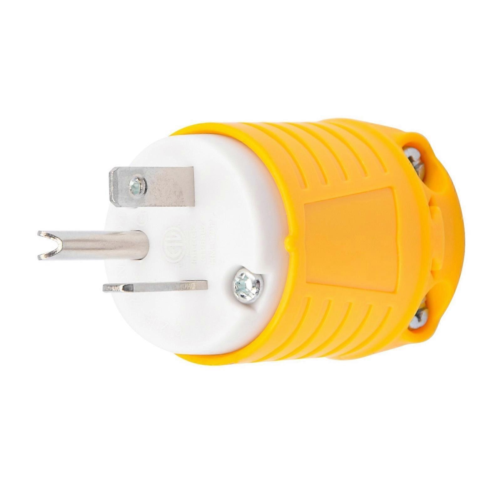 20A 250V NEMA 6-20P Standard Three Pin Male/Female Replacement Plug Industries Outlet For Generator Aviation Multicolor