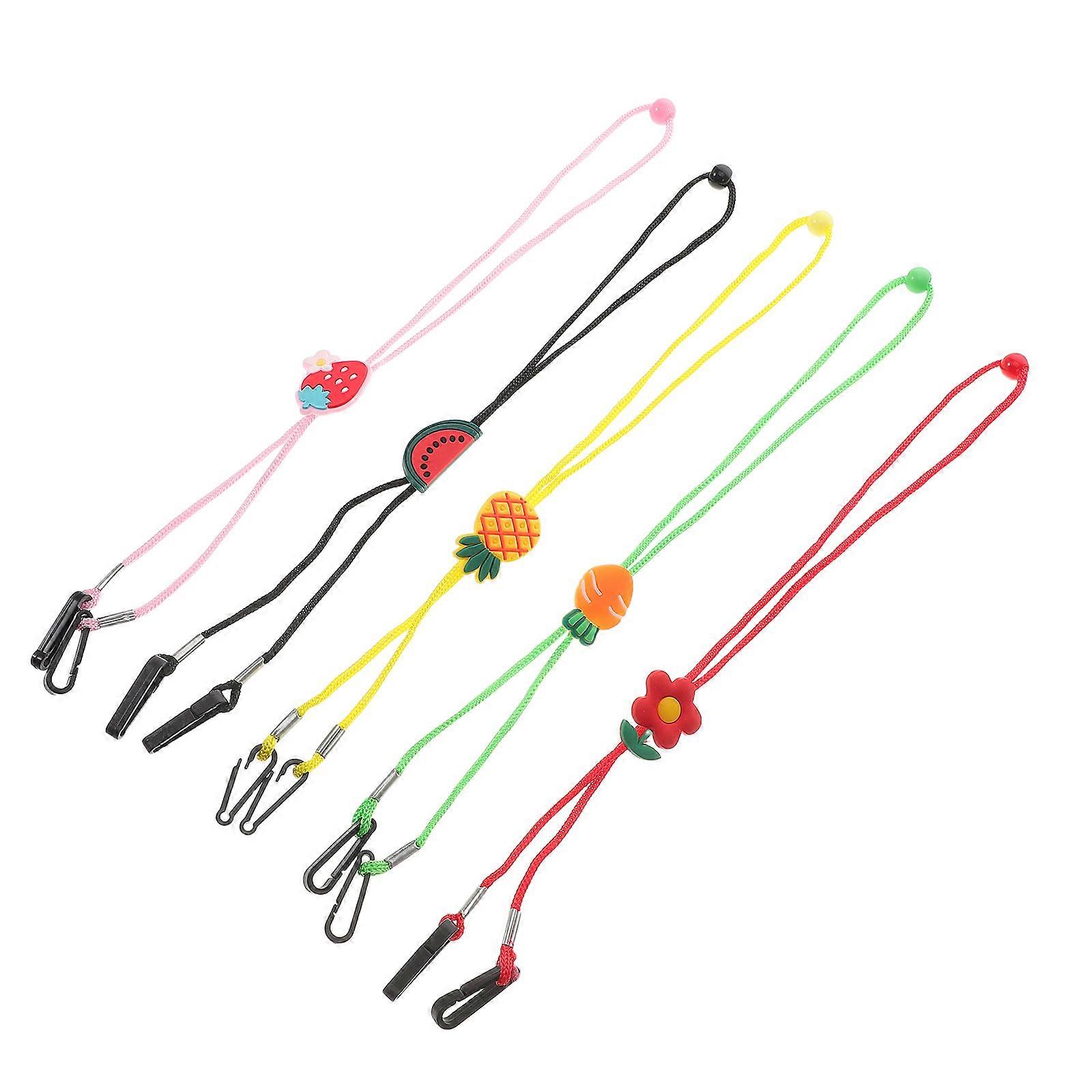 Kids Lanyard Adjustable Holder for 5Pcs Neck Strap