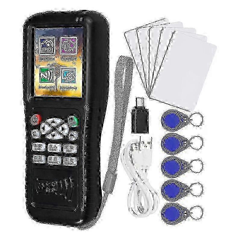 Multi Frequencies RFID Smart Card Programmer, RFID Reader Writer Duplicator, NFC Reader, Encrypted z