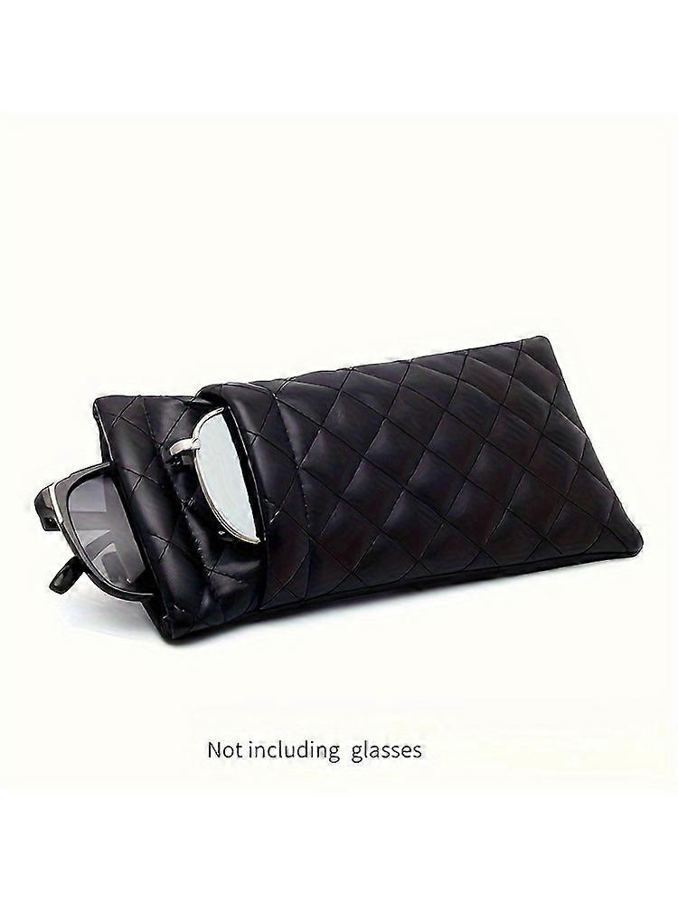 Portable Squeeze Sunglasses Case- Pu Leather Soft Sunglasses Case Easy To Use Eyeglasses Case Pouch