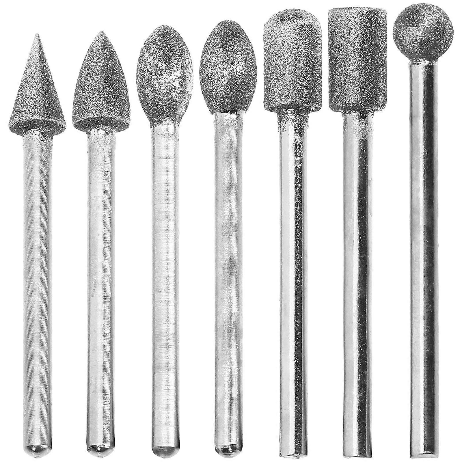 1 Set Stone Carving Tool 3mm Handle Drill Bit Wood Carving Bit For Metal