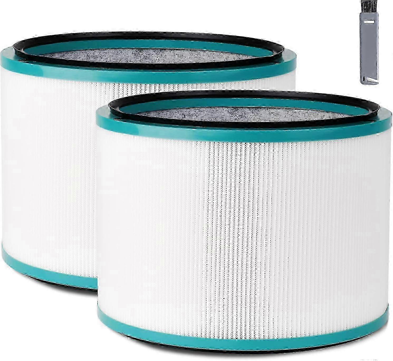 2 Pack Air Purifier Filter Replacement Compatible for Dyson HP01 HP02 DP01, HEPA Carbon Filter