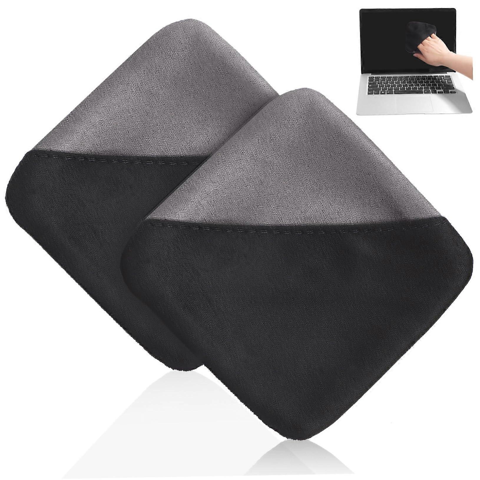 2 Pack Microfiber Cleaning Cloths for Car Screens, Electronics, Camera Lens, Washable NonScratch Dusting